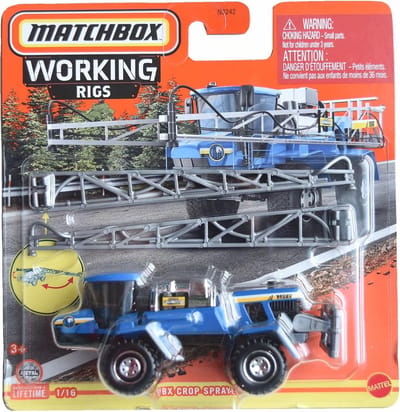 Landbouwspuit - Speelgoed Voertuig - Kinderspel - Robuuste Metalen Constructie - 1:16 Schaal - Blauw