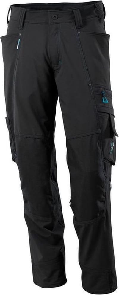 Mascot Advanced Broek met kniezakken 17179-311 - Zwart - C46 - 82