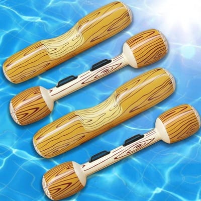 Lot de 4 flotteurs gonflables pour piscine, jouets pour 2 joueurs, adultes et enfants, pour fête d'été à la piscine