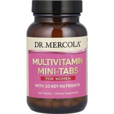 Dr. Mercola, Multivitamine Mini Tabletten, Vrouwen, 300 Tabletten