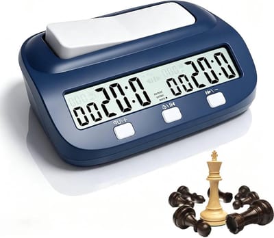 Digitale Schaakklok Professionele Timer met Tijdbonus en Vertraging Functies voor Schaakspellen