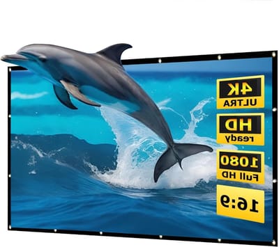 Projectorscherm - Beamerscherm Filmscherm - Thuisbioscoop Presentatie - Anti-rimpel Canvas - 100 inch 16:9 - Wit