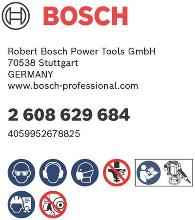 Bosch Accessories 2608629684 Groeffrees Hardmetaal Lengte 55 mm Afmeting, Ø 8.600 mm Werklengte 7 mm Schachtdiameter 8 mm