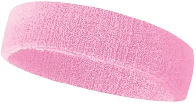 BukkitBow - Zweetband Hoofd Dames en Heren - Sport Hoofdband voor Hardlopen en Fitness - Badstof - Roze