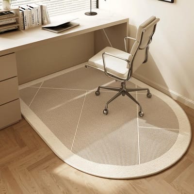Gebogen Computerstoel Vloermat Studeerkamer Gaming Draaistoel Geluiddichte Voetmat Slaapkamer Commode Tapijten Woondecoratie 120x80cm 47x31inch