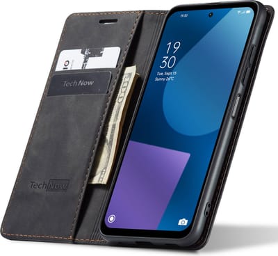 Hoesje geschikt voor Fairphone 5 - Book Case Leer Slimline Zwart