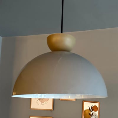 Bamyum Yimpi keukenlamp hangend vintage Ø30 cm, lampenkap hanglamp eettafel woonkamer, hanglamp keuken, hanglamp woonkamer, hanglamp vintage industrieel, grijs