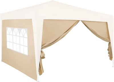 Zijwanden voor Paviljoen 3x2m met Rits en Raam | Waterafstotend Tuinaccessoire