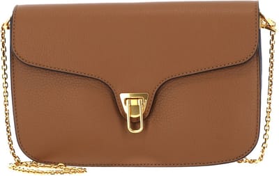 COCCINELLE Leren Schoudertas Beat Soft Crossbody Nocciola Bruine