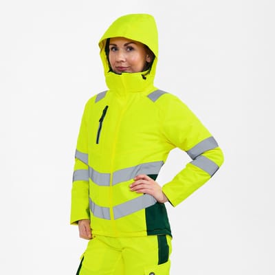 Engel Safety winterjack voor dames 1943-930 - Hi-vis Yellow / Green - L