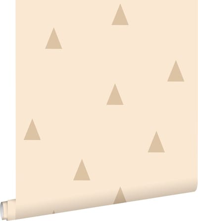 ESTAhome behang grafische driehoeken beige - 53 cm x 10.05 m - 139725