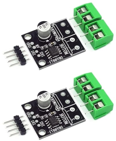 2 Stuks H-brug DC Motorbesturingsmodule 1.5A voor 3D-printer en Arduino met PWM-regeling en beveiligingsfunctie