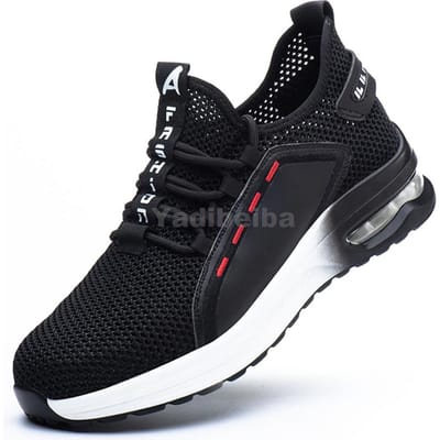 Lichte Veiligheidsschoenen Dames Heren Werk Sneakers Stalen Neus Schoenen Luchtkussen Onverwoestbare Veiligheidslaarzen Anti-smash Werkschoenen 39 black
