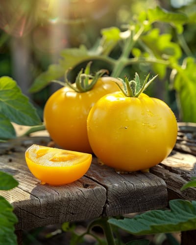 3 sets - Gele Tomaten Zaden Solanum Lycopersicum Goudgeel Rond Ras