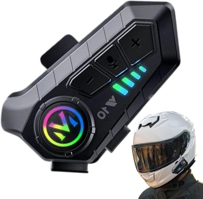 Motorfiets headset - Helm communicatie - Veilig rijden - Intelligente ruisonderdrukking - 32 uur speeltijd - Zwart