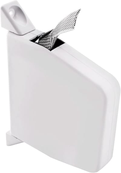 Rolluikriemwikkelaar - Riemoproller - Raambekleding - Schroefbevestiging - 23 mm - Zwart wit
