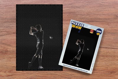 Puzzel Een stijlvolle swing van een golfer - Legpuzzel - Puzzel 1000 stukjes volwassenen