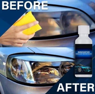 TLVX Koplamp polijsten / Autolampen polijsten / Krassen verwijderen / Koplamp vernieuwen / Lampen polijsten / Koplamp renovatie / Headlight polish / Lamp reparatievloeistof / Koplamp polijst set/ 20ML