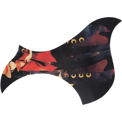 Pickguard de Guitare Auto-Adhésif de Rechange PVC Plaque de Protection Anti-Rayures Pièces d'Instrument de Musique