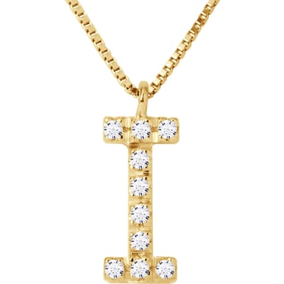 Collar ABC Diamonds 0,05 Cts BRIEF "I" Yellow Gold 18k