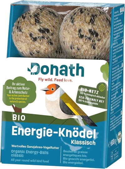BIO Energiebol Klassiek in biologisch netje - 100g - waardevol vogelvoer voor alle seizoenen