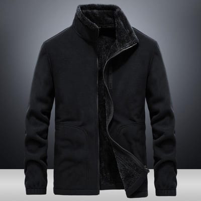 Herfst Nieuw Outdoor Fleece Jas Heren Vest Casual Losse Grote Maat Jas Jong Mannen Herfstkleding 4XL black