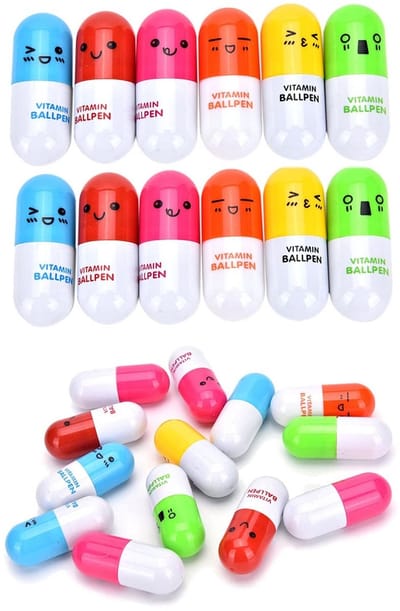 Dailygoods- Balpen 60 Stuks - Emoji Balpennen - Blauw Inkt - Cadeau voor Kinderen - Feestartikelen - Schoolbenodigdheden - Leuke Pennen - Pen