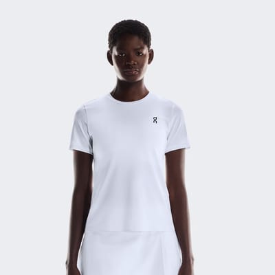 On Court T-shirt Dames-Wit,Veelkleurig