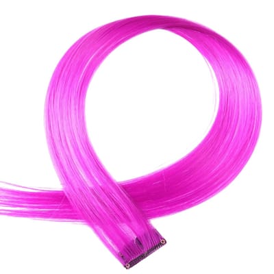 2 x Clip in Hairextension 60cm - paars -#60PS - nephaar - Hair extension | haar extensie- carnaval haar - gekleurde extensions - extensions met clip