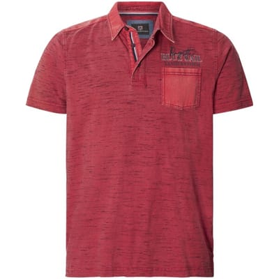 Jan Vanderstorm herren Poloshirt - 52/54 - rood - Plus Size