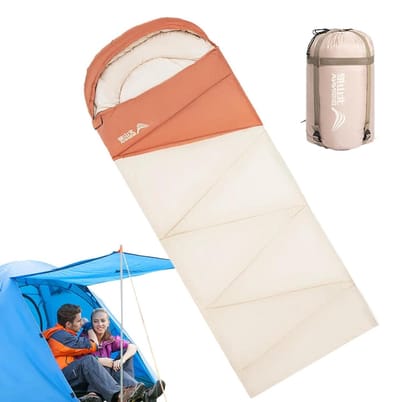 Kampeer Slaapzak - Outdoor Slaapzak - Kamperen en Reizen - Verbeterde Warmte Isolatie - 190x85cm - Enkele Kleur