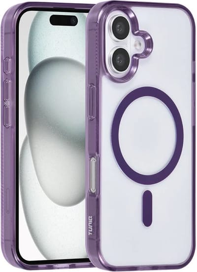 Multimedia & Accessoires Magsafe TPU Back Cover Case Hoesje geschikt voor Apple iPhone 16 – Paars – Zachte Plastic - Siliconen – Harde Plastic – Soft Case – Flexibel