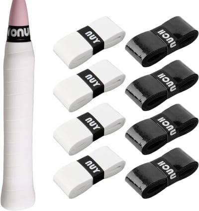 Set van 8 zelfklevende tennisracket grips, antislip en ademend, perfect voor betere grip en comfort tijdens het spelen