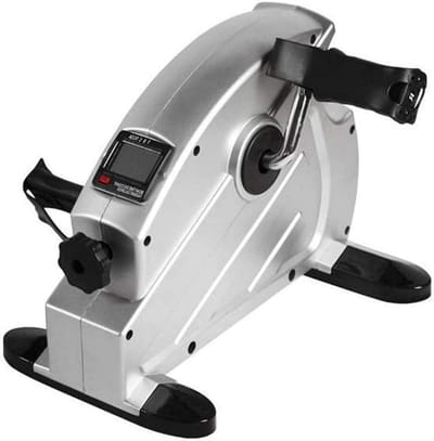 Mini Hometrainer - Pedaal Trainer - Thuis Fitness - Opvouwbaar Ontwerp - 30 cm Hoog - Zwart