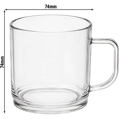 GGM Gastro (50 Stück) Polycarbonat Tee-/Kaffeetasse - 200ml - Transparent