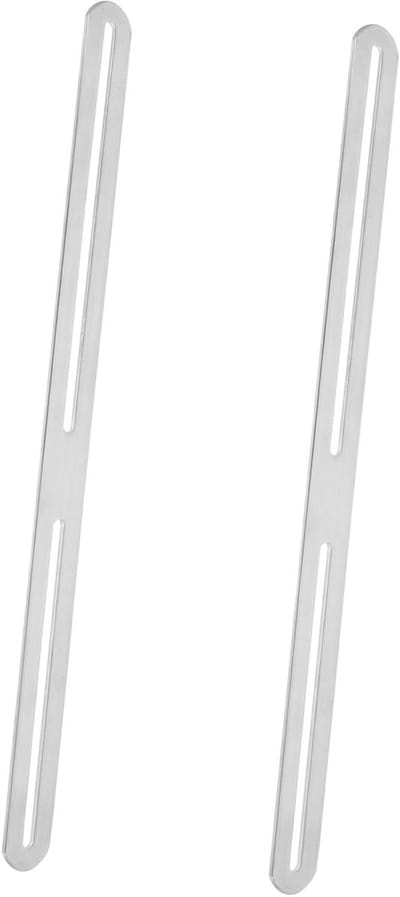 Koppelingen voor brievenbus - Bevestigingsbeugels brievenbus - Brievenbus bevestigen - Dubbele staaf ontwerp - 36 x 2.6 x 0.7 cm