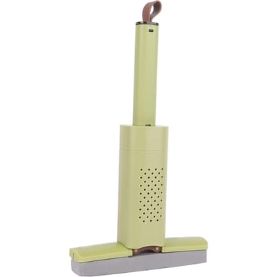 Draagbare Mini Mop Groen Sterk Absorberend Handwas Vrij Nat Droog Gebruik Zelf Knijpen Mini Mop voor beige