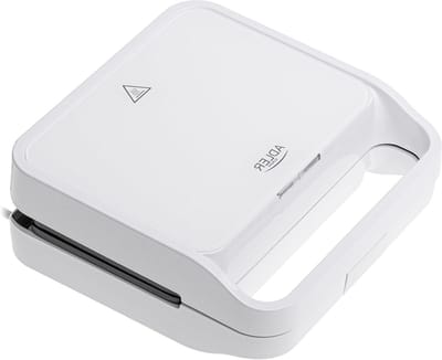 Sandwichmaker - Tosti apparaat - Snelle lunches - Antiaanbaklaag - 1100 Watt - Wit