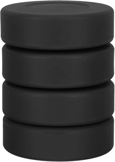 Hockeypucks Set - Trainingspucks IJshockey - Sport Training - Duurzaam Rubber PVC - 4 Stuks - Zwart