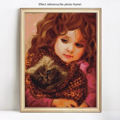 Diamantmozaïek Verkoop Meisjes 5d Diamantschilderij Volledige boor Ronde Diamantborduurwerk voor kinderen 20X30