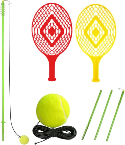 Sport Schokapparaat - Tennis Trainer - Vaardigheden Verbeteren - Echte Swing Replica - 161 m Hoogte - Afzonderlijke Kenmerken