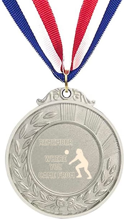Akyol - onthoud waar je vandaan komt medaille zilverkleuring - Sport - familie vrienden sporters - cadeau