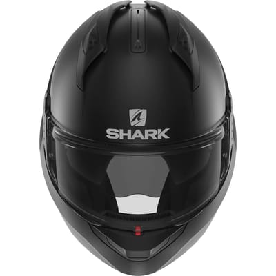 SHARK EVO GT BLANK Motorhelm Systeemhelm MAT Zwart - Maat XS