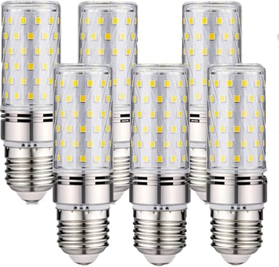 LED-lamp E27 16W – 6000K, 1600 Lumen, Niet Dimbaar, AC 200–240V, Set van 6