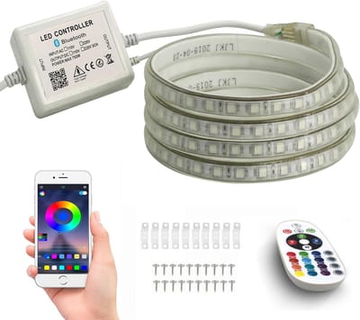 40m RGB LED-strip - Bluetooth Dimbare Lichtstrip met Waterdichte Bescherming en Afstandsbediening
