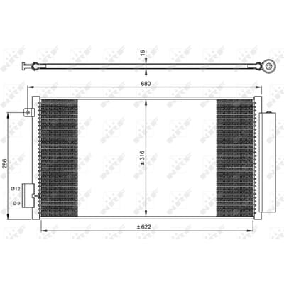 Condensor, airconditioning NRF 350061