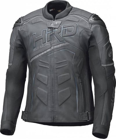 Held Safer II Zwart Wit Rood Leren Motorjas - Jas