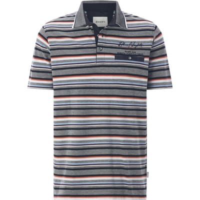 Babista herren Poloshirt - 44/46 - donkerblauw - Plus Size