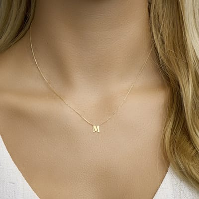 Collier Letter 40 - 42 - 44 Cm