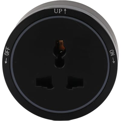 Elektrisch Stopcontact Rail Stopcontact Zwart Horizontaal Verwijderbare Elektrische Muur Verlengsnoeren Adapter